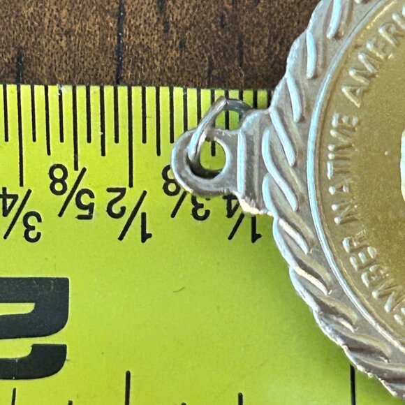 2016 Remember Native Americans Sacagawea Code Talkers Coin Pendant Necklace Gold - Picture 15 of 15